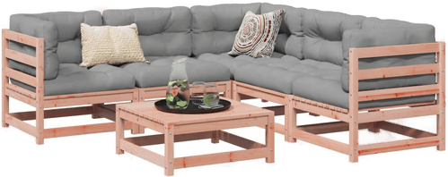 Vidaxl Hagesofasett 6 deler