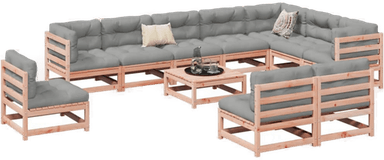 Vidaxl Hagesofasett 11 deler