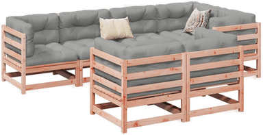 Vidaxl Hagesofasett 7 deler