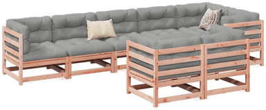 Vidaxl Hagesofasett 8 deler