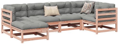 Vidaxl Hagesofasett 6 deler