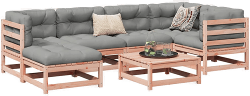 Vidaxl Hagesofasett 7 deler