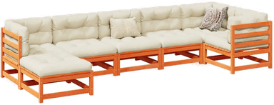 Vidaxl Hagesofasett 7 deler