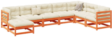 Vidaxl Hagesofasett 8 deler