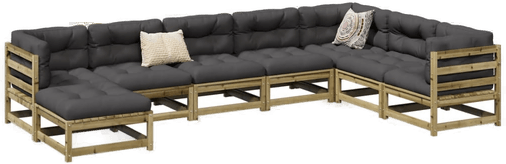 Vidaxl Hagesofasett 8 deler