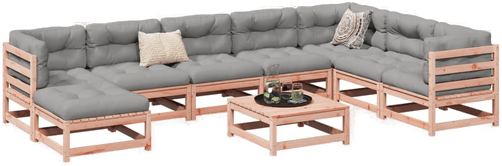 Vidaxl Hagesofasett 9 deler