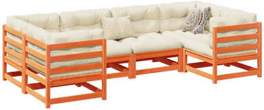 Vidaxl Hagesofasett 6 deler