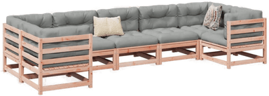 Vidaxl Hagesofasett 7 deler