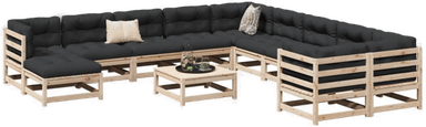 Vidaxl Hagesofasett 12 deler