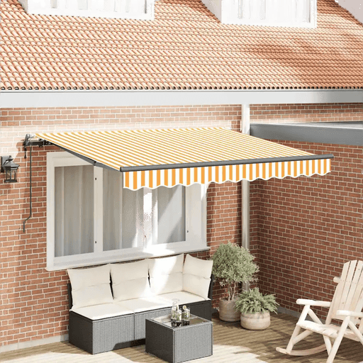 Vidaxl Innvendbar Markise Gul 250 x 200 cm