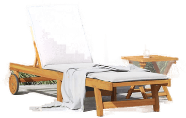 Vidaxl Solseng med bord akasie