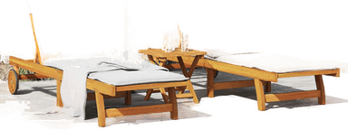 Vidaxl Solsenger 2 stk akasie