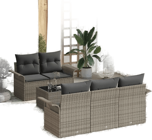 Vidaxl Sofa sett 6 pcs Grå