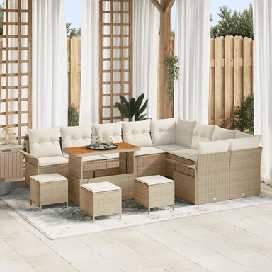 Vidaxl Hagesofa Set 13 pcs Beige