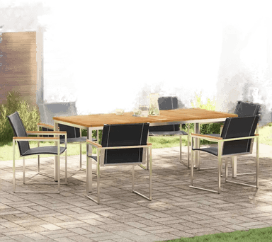 Vidaxl Hage Spisegruppe 7 pcs