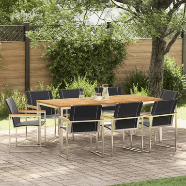 Vidaxl Hage Spisegruppe 9 pcs