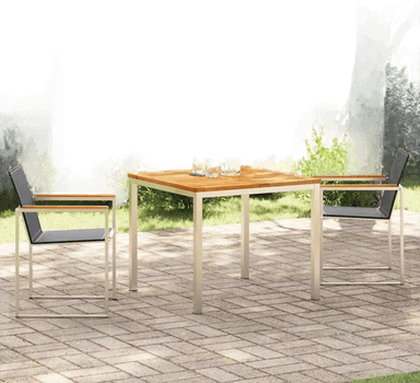 Vidaxl Hage Spisegruppe 3 pcs Teaktre