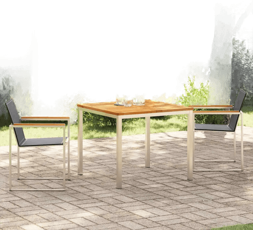 Vidaxl Hage Spisegruppe 3 pcs Teaktre