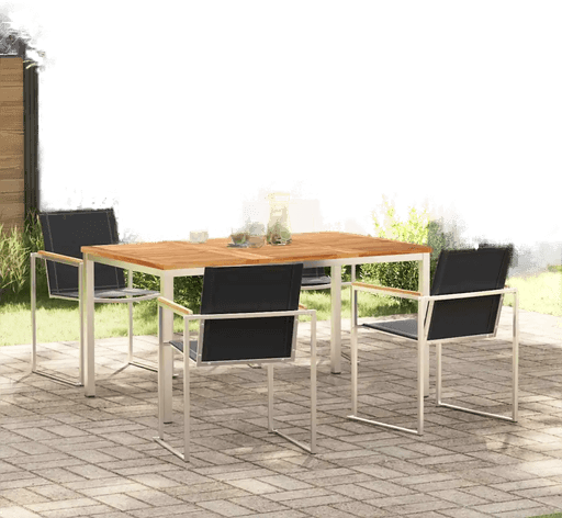 Vidaxl Hage Spisegruppe 5 pcs Teak