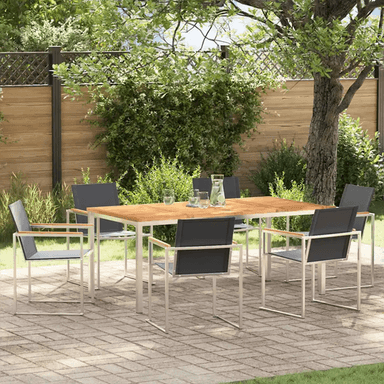Vidaxl Hage Spisegruppe 7 pcs Teak