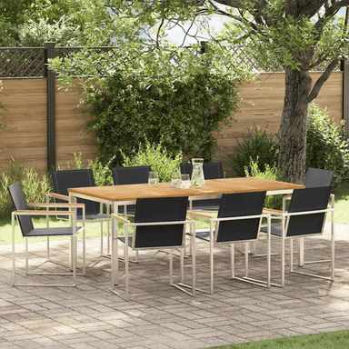Vidaxl Hage Spisegruppe 9 pcs Teak