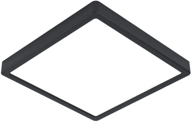 Eglo LED-taklampe Fueva 5 svart 28,5x28,5 cm
