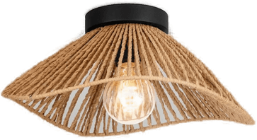 Eglo Lavister taklampe, svart/natur