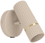 Eglo Caminia vegglampe sand/børstet messing