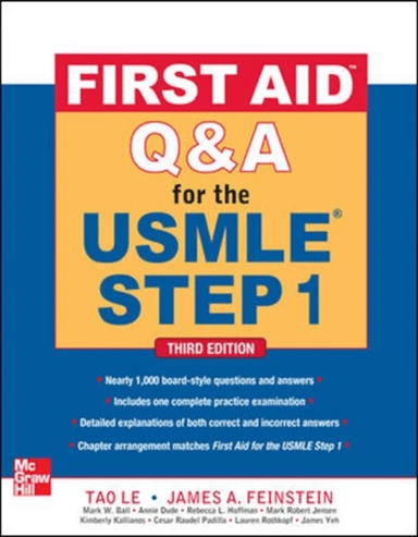 First Aid Q&A for the USMLE Step 1, Third Edition av Tao Le, James Feinstein