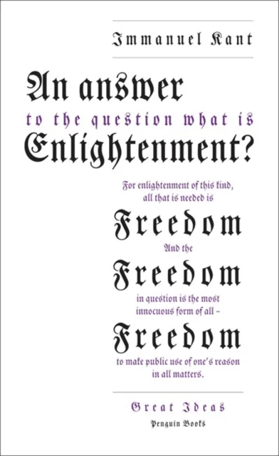 An Answer to the Question: 'What is Enlightenment? av Immanuel Kant