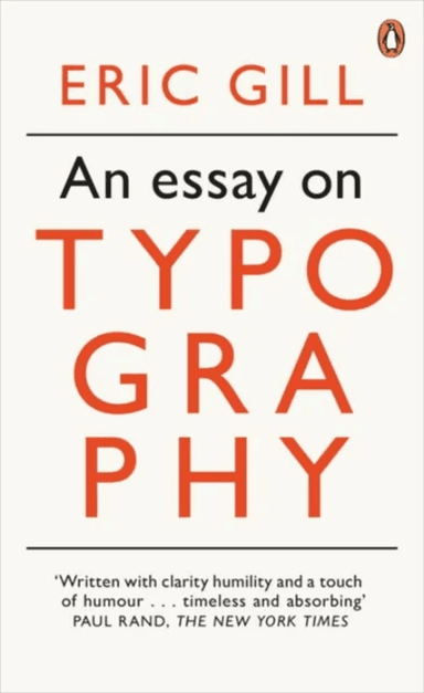 An Essay on Typography av Eric Gill