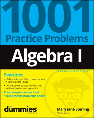 Algebra I: 1001 Practice Problems For Dummies (+ Free Online Practice) av Mary Jane (Bradley University Peoria IL) Sterling