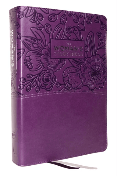 KJV, The Woman's Study Bible, Purple Leathersoft, Red Letter, Full-Color Edition, Comfort Print (Thu