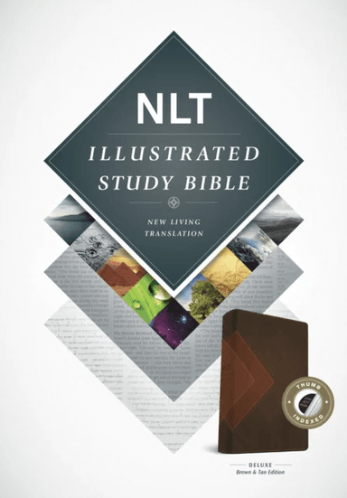 NLT Illustrated Study Bible Tutone Brown/Tan, Indexed av Tyndale
