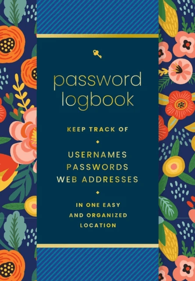 Password Logbook (Hip Floral) av Editors of Rock Point