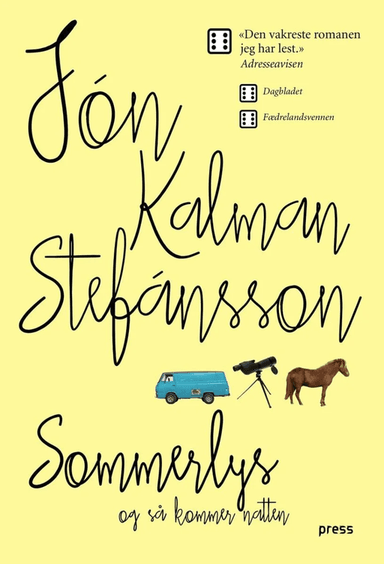 Sommerlys, og så kommer natten av Jón Kalman Stefánsson