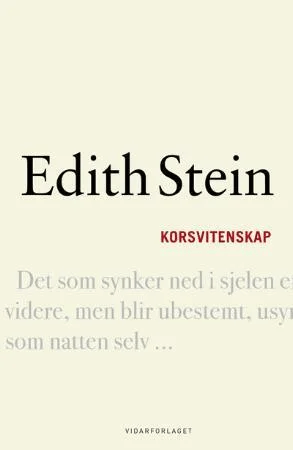 Korsvitenskap av Edith Stein