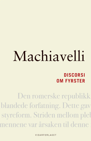 Discorsi ; Om fyrster av Niccolò Machiavelli