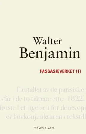 Passasjeverket I av Walter Benjamin