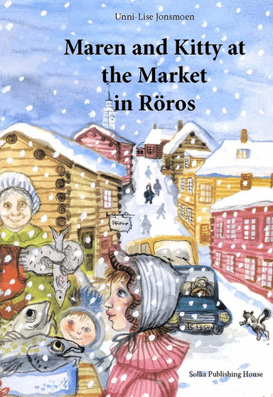 Maren and Kitty at the market in Röros av Unni-Lise Jonsmoen